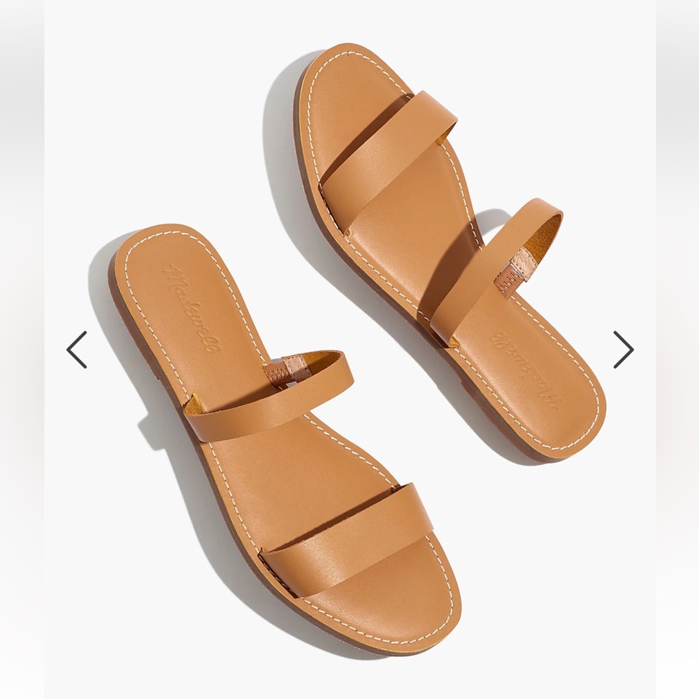 Madewell Boardwalk Double-Strap Slide Sandal | Size 7.5